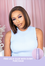 Bone Straight Vietnamese 5x5 Lace Wig – Piano Brown 10"