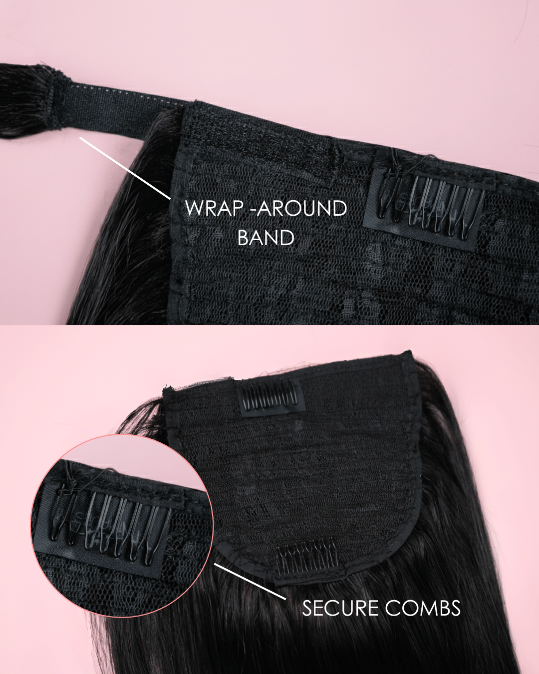 Double Drawn PERUVIAN Ponytail 18 Inch