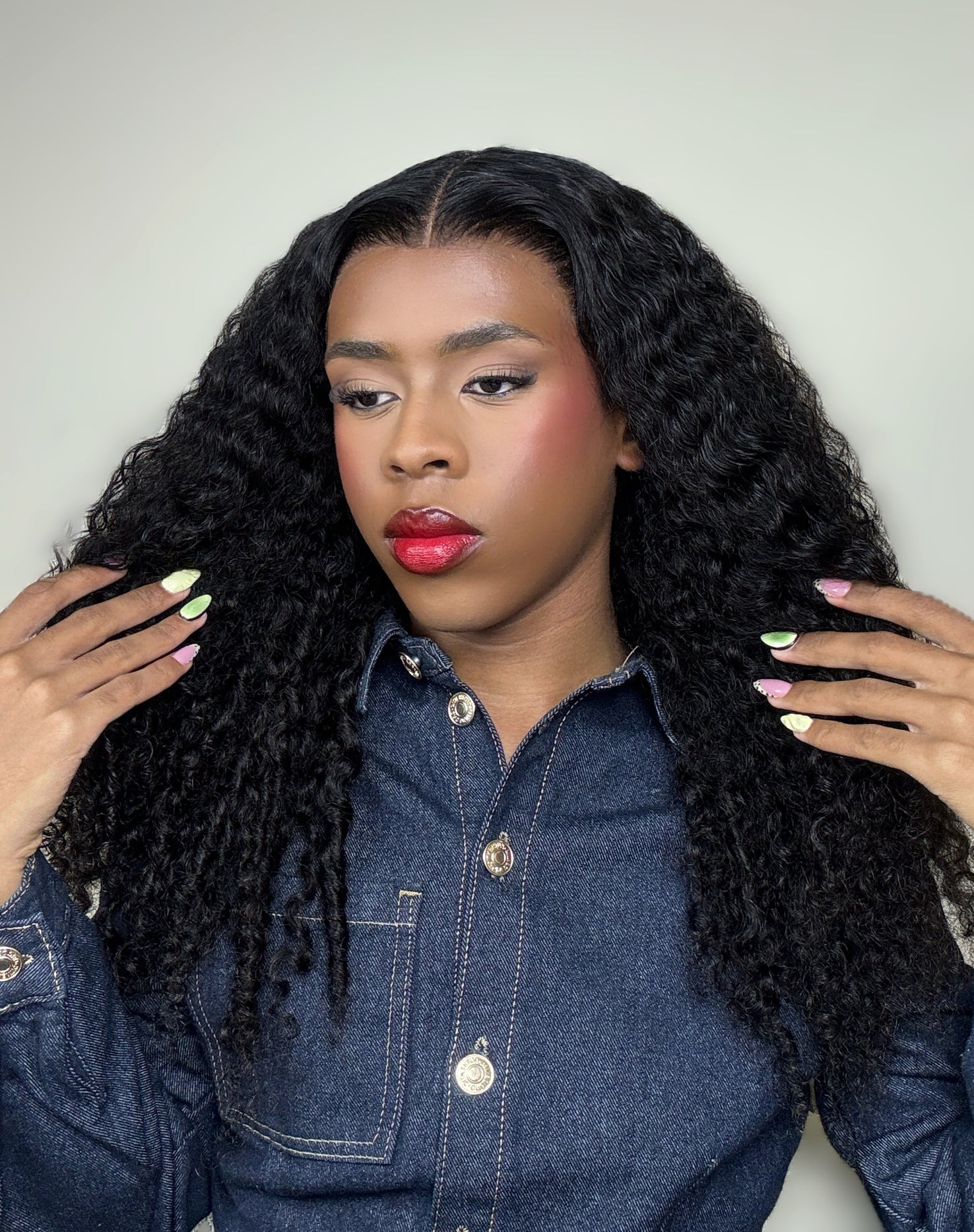 Cambodian 13x4 Lace Frontal Wig Deep Wave - Nat - 22"