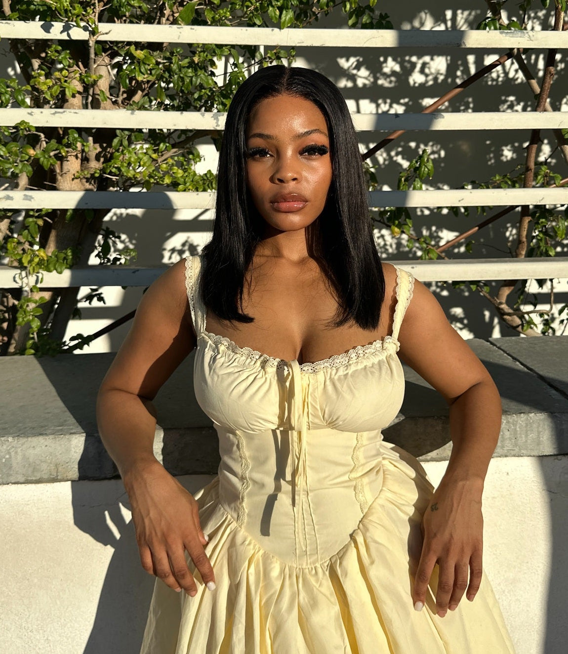 Bone Straight Vietnamese 5x5 Lace Wig Straight Natural 14 Inch