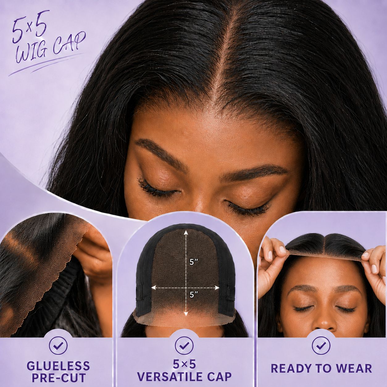 Peruvian Ready To Wear 5x5 Honey Glow Wave Wig