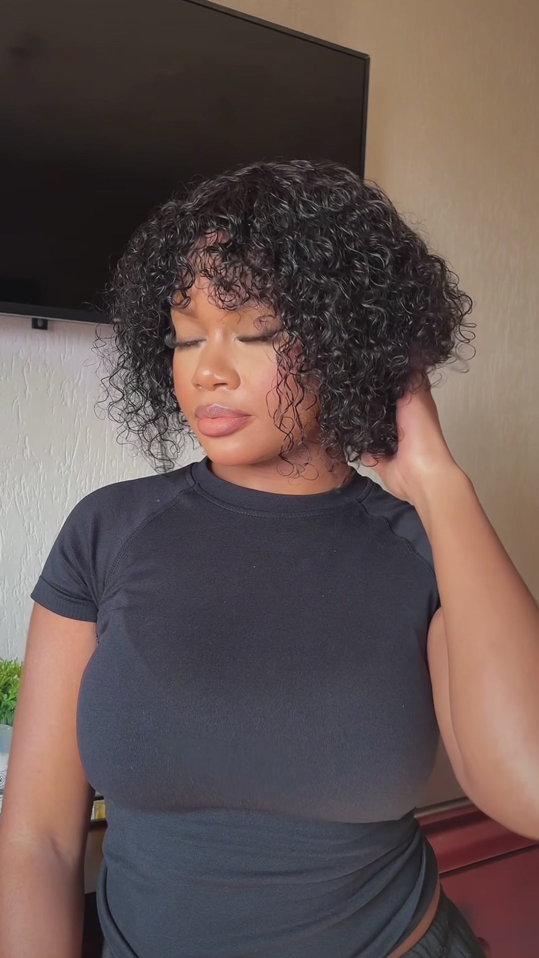 YOLI - Brazilian Water Wave Fringe Bob - Nat