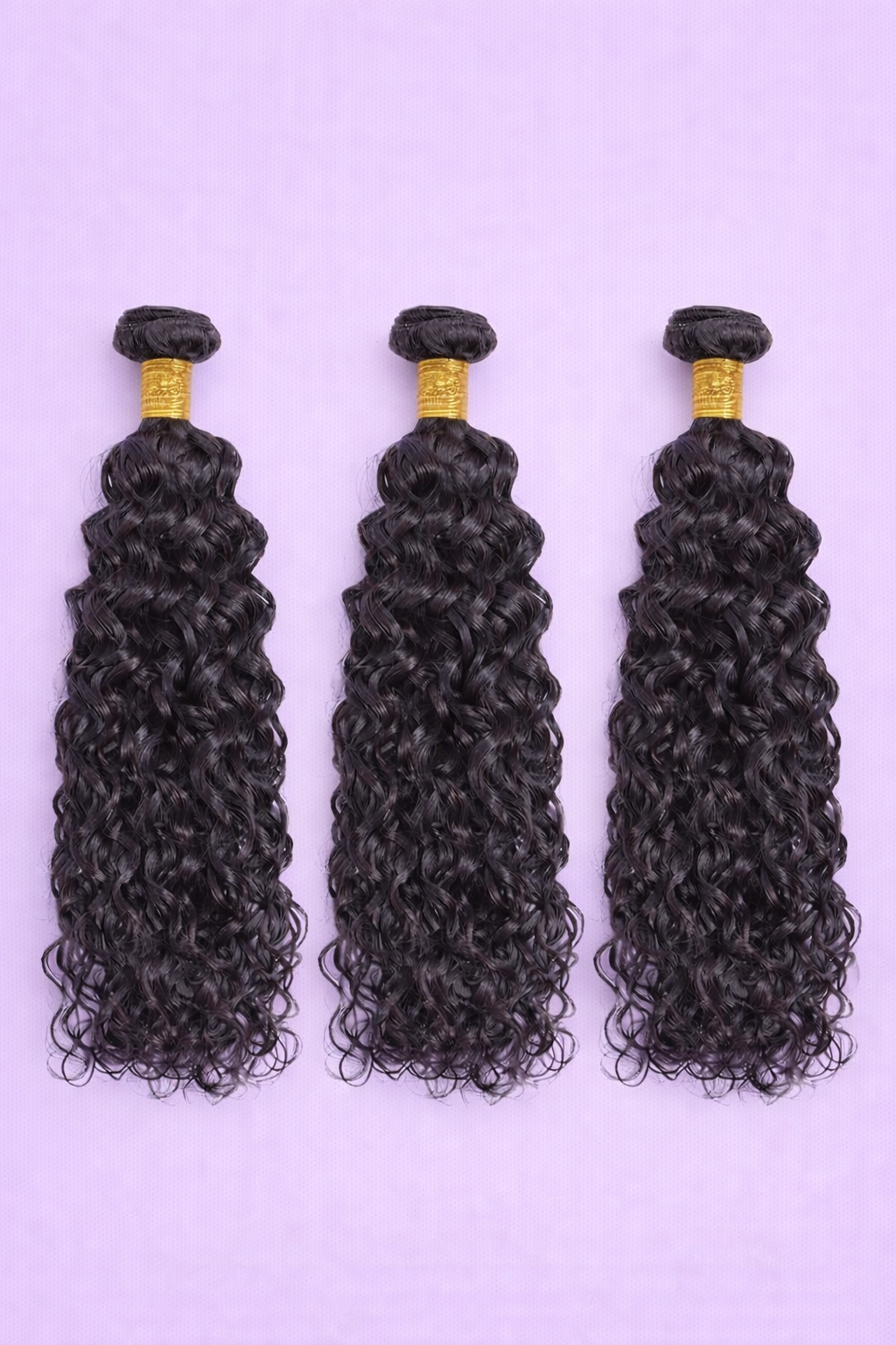 Peruvian Crown Bundles & Closure Water Wave Set